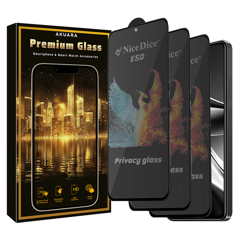 محافظ صفحه نمایش آکوآرا مدل Premium PRV3 Nice مناسب برای گوشی موبایل شیائومی Redmi Note 14s بسته سه عددی