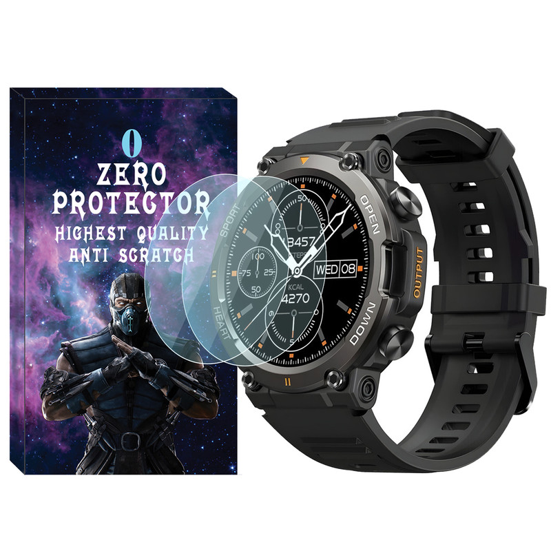 محافظ صفحه نمایش شیشه‌ای زیرو مدل SH-ZR مناسب برای ساعت هوشمند هپی تاچ K59 / K59 Pro بسته دو عددی