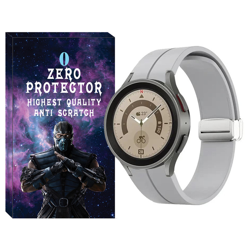 بند زیرو مدل Magnetic-ORG-ZR مناسب برای ساعت هوشمند سامسونگ Galaxy Watch 4/5/6