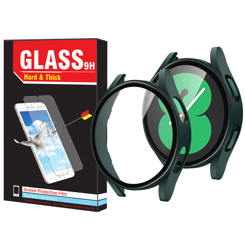 کاور هارد اند تیک مدل PC-Bumper-HT مناسب برای ساعت هوشمند سامسونگ Galaxy Watch 4 44mm به همراه محافظ صفحه نمایش
