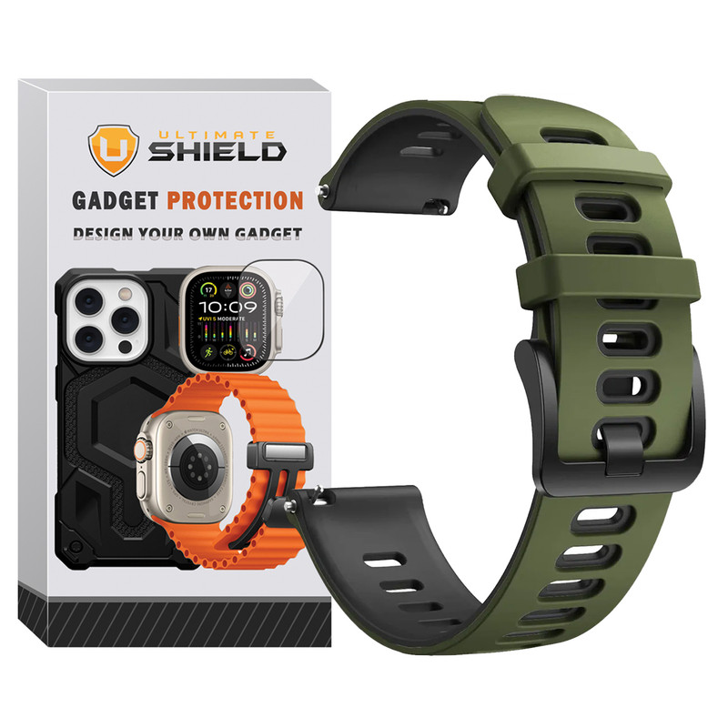 بند آلتیمیت شیلد مدل Hike UL مناسب برای ساعت هوشمند سامسونگ Galaxy Watch 4/5/6/7/FE سایز 40/43/44/46/47 میلی متری