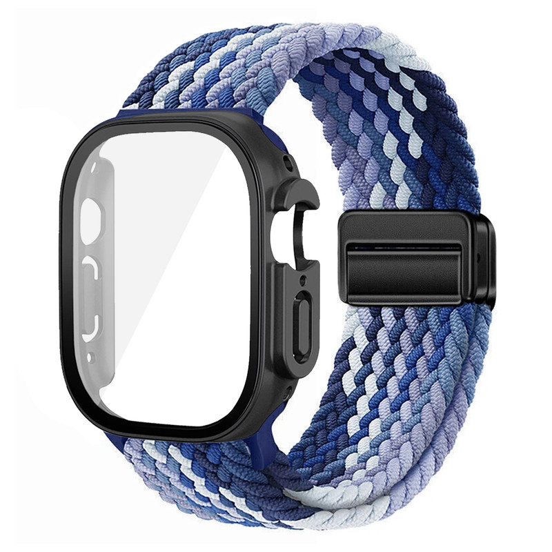 بند آلتیمیت شیلد مدل Braided Magsolo GRD مناسب برای اپل واچ 49 میلی متری سری Ultra 2 به همراه کاور