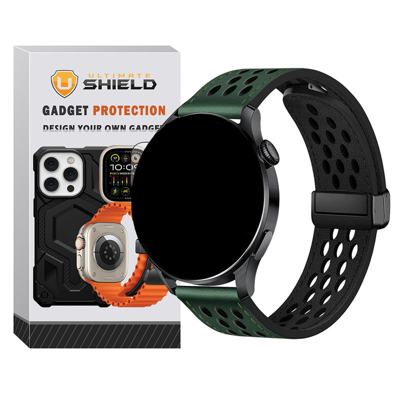 بند آلتیمیت شیلد مدل Dot Leather Magnet مناسب برای ساعت هوشمند گارمین Vivoactive / Vivoactive 3 / Vivoactive HR / Luxe / Venu SQ