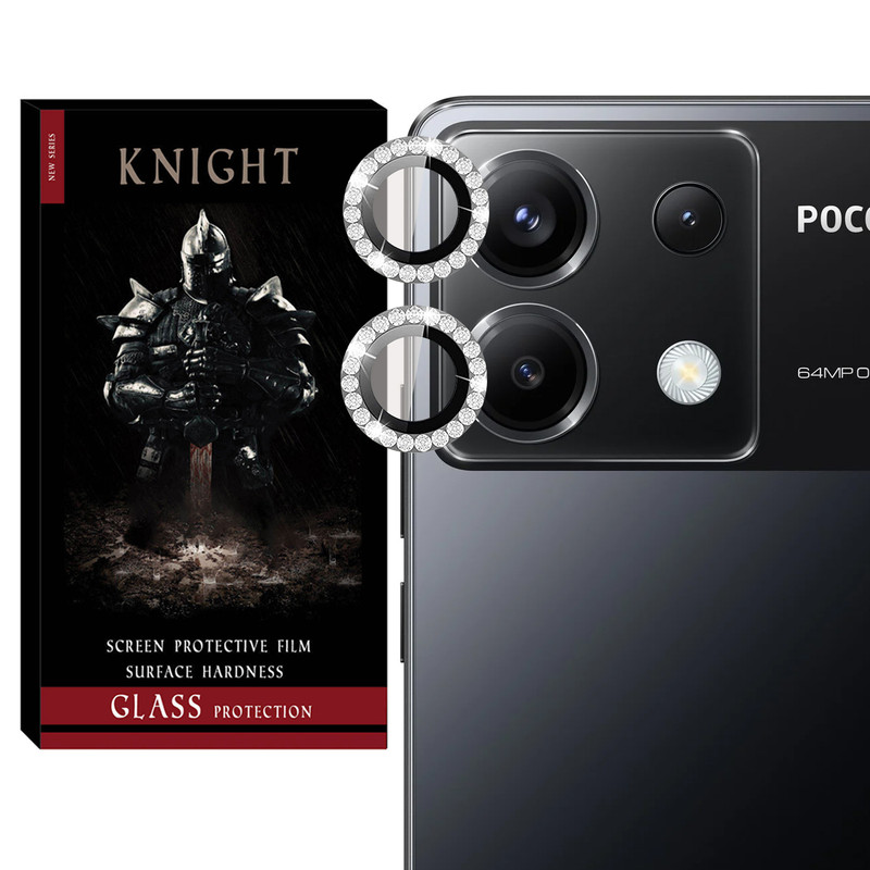 محافظ لنز دوربین نایت مدل RNG Diamond KT مناسب برای گوشی موبایل شیائومی Poco X6