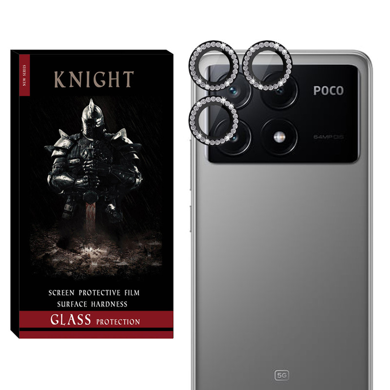 محافظ لنز دوربین نایت مدل RNG Diamond KT مناسب برای گوشی موبایل شیائومی Poco X6 Pro