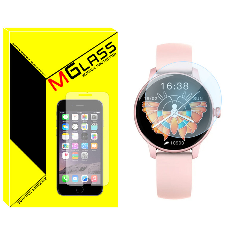 محافظ صفحه نمایش شیشه‌ای ام‌گلس مدل Glass-MG مناسب برای ساعت هوشمند ایمیلب W11