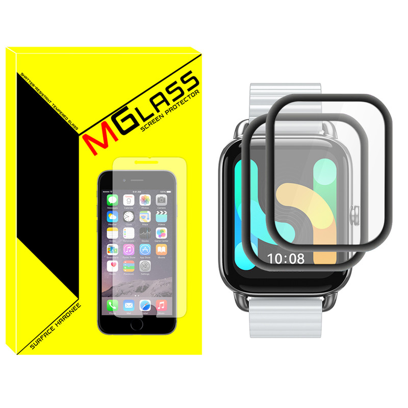 محافظ صفحه نمایش نانو ام گلس مدل NMG مناسب برای ساعت هوشمند هایلو RS4 Plus بسته دو عددی