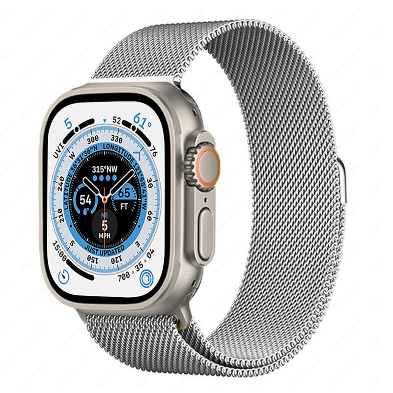 بند آلتیمیت شیلد مدل Milanese مناسب برای ساعت هوشمند کیکی‌ویر w23 ultra3 49mm