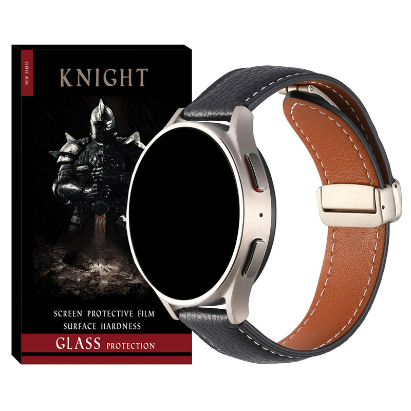 بند نایت مدل Magnet Leather مناسب برای ساعت هوشمند سامسونگ Galaxy Watch 4 / Watch 4 Classic / Watch 5 / Watch 5 Pro / Watch 6 / Watch 6 Classic