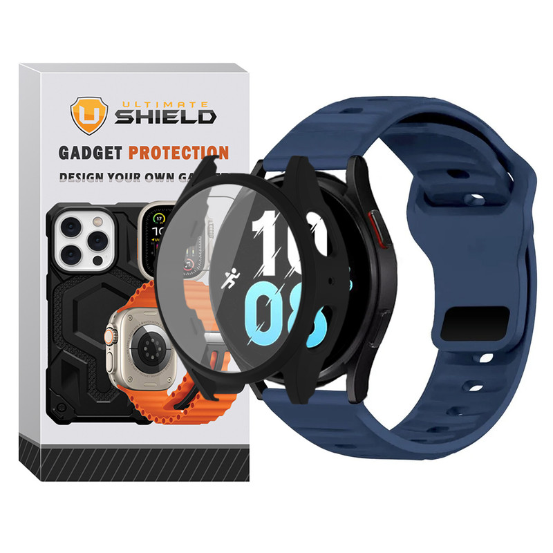 بند آلتیمیت شیلد مدل SPG_Sport_GRD مناسب برای ساعت هوشمند سامسونگ Galaxy Watch 5 40mm به همراه کاور