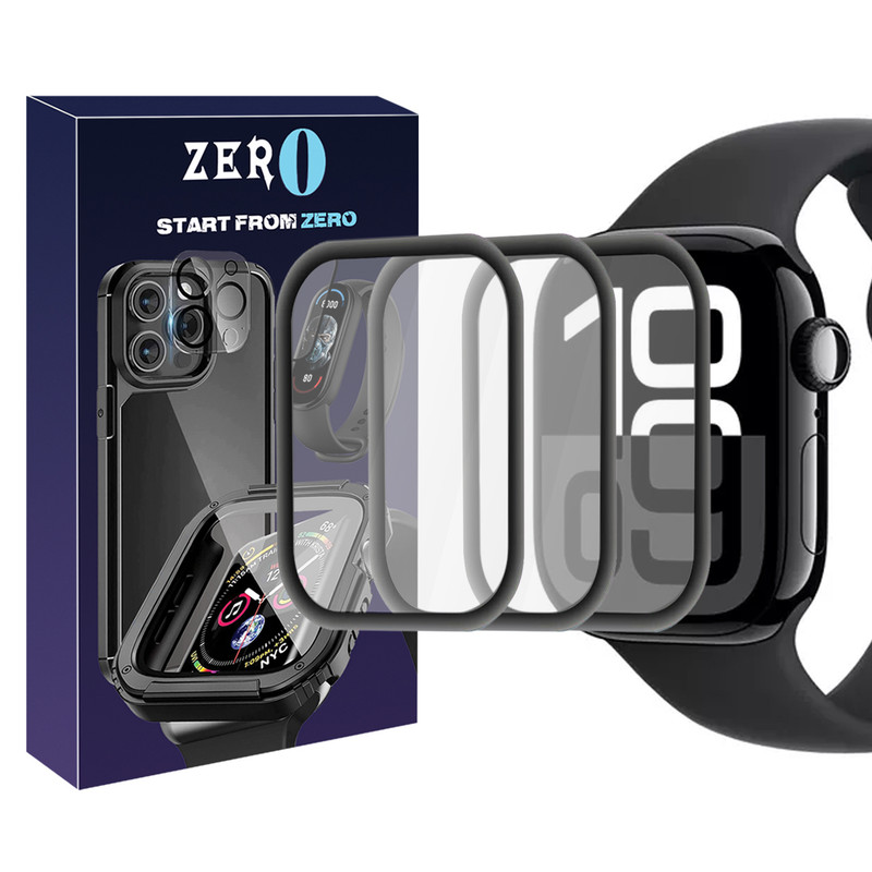 محافظ صفحه نمایش نانو زیرو مدل Pmma-ZR مناسب برای اپل واچ Series 10 42mm بسته سه عددی