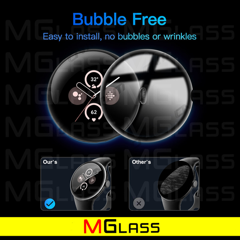 محافظ صفحه نمایش نانو ام‌گلس مدل GLS_Pmma مناسب برای ساعت هوشمند میبرو GS Pro 47mm بسته دو عددی