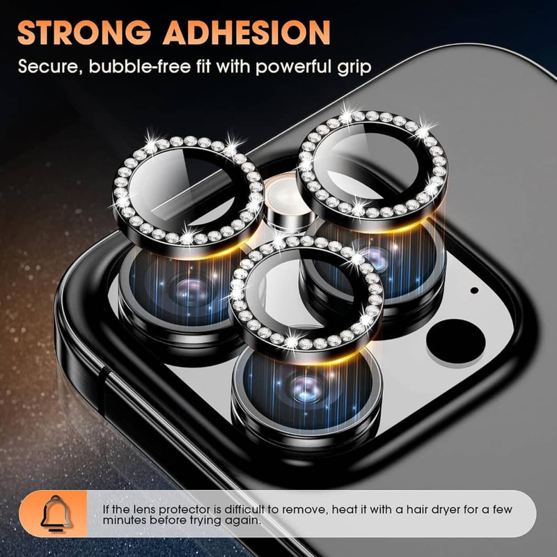 محافظ لنز دوربین نایت مدل RNG Diamond KT مناسب برای گوشی موبایل اپل iPhone 11 Pro Max