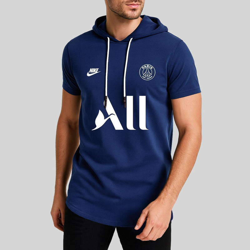 تیشرت کلاه دار مردانه طرح پاریس مدل 906291