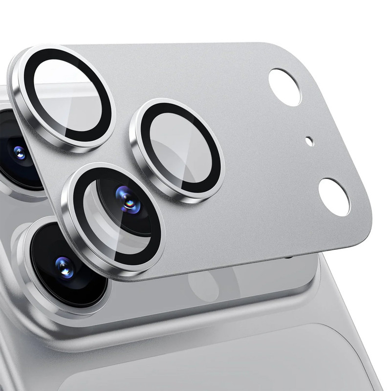 محافظ لنز دوربین فلزی آکوآرا مدل All-Round Premium Protection مناسب برای گوشی موبایل اپل iPhone 17 Pro