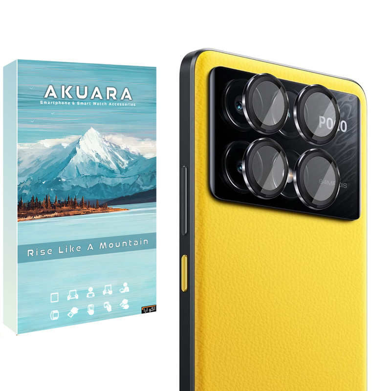 محافظ لنز دوربین رینگی آکوآرا مدل Ring STL مناسب برای گوشی موبایل شیائومی Poco X6 Pro