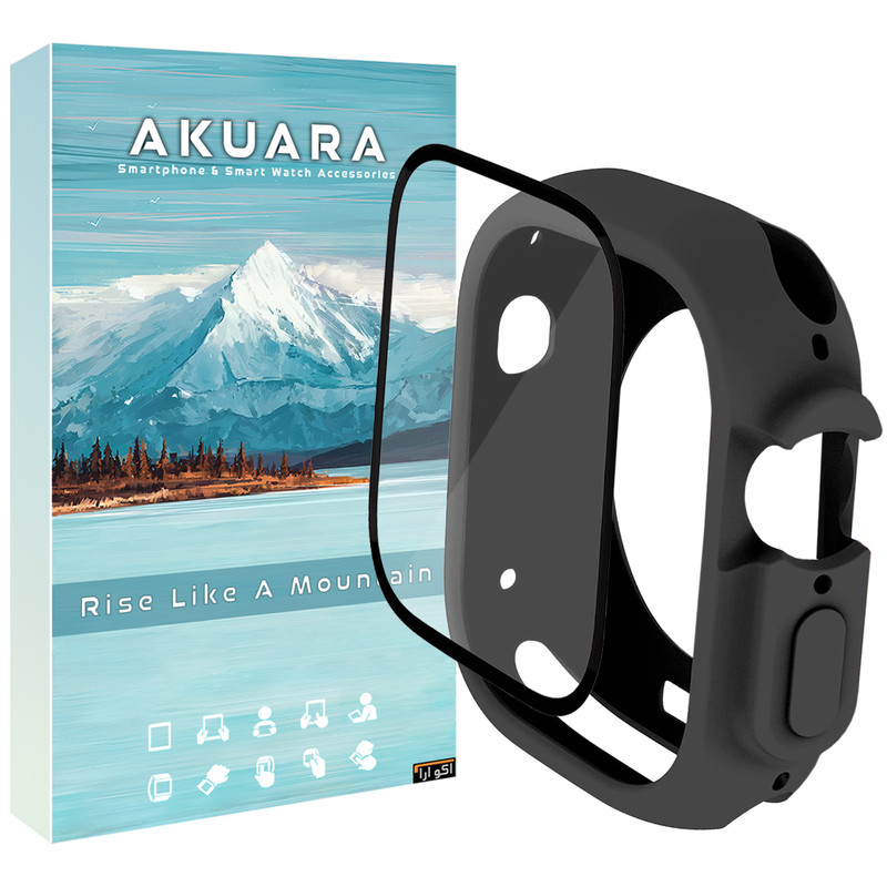 کاور آکوآرا مدل Jelly Protect مناسب برای ساعت هوشمند ویرفیت HK8 Pro max / HK9 Ultra 2 / T1000 ultra / T3000 ultra / T900 ultra به همراه محافظ صفحه نمایش