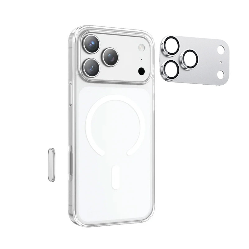 کاور آکوآرا مدل MagSafe CCB All-Round SL مناسب برای گوشی موبایل اپل iPhone 17 Pro به همراه محافظ لنز و محافظ دکمه
