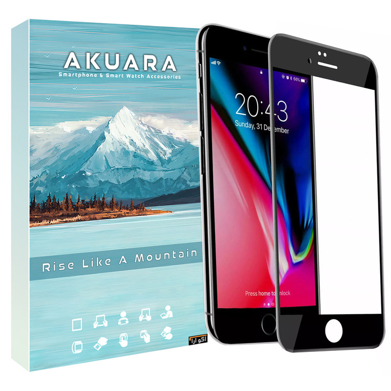 محافظ صفحه نمایش آکوآرا مدل Full AKU مناسب برای گوشی موبایل اپل iPhone 7 / 8 / SE 2020 / SE 2022