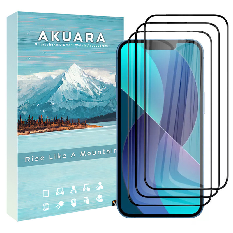 محافظ صفحه نمایش آکوآرا مدل AKU fl3 مناسب برای گوشی موبایل اپل iPhone XS Max مجموعه سه عددی