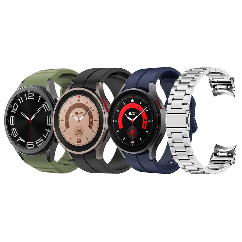 بند آکوآرا مدل Hawkul OG1 مناسب برای ساعت هوشمند سامسونگ Galaxy Watch 4 40mm / 4 44mm / 5 40mm / 5 44mm / 6 40mm / 6 44mm / 7 40mm / 7 44mm مجموعه چهار عددی