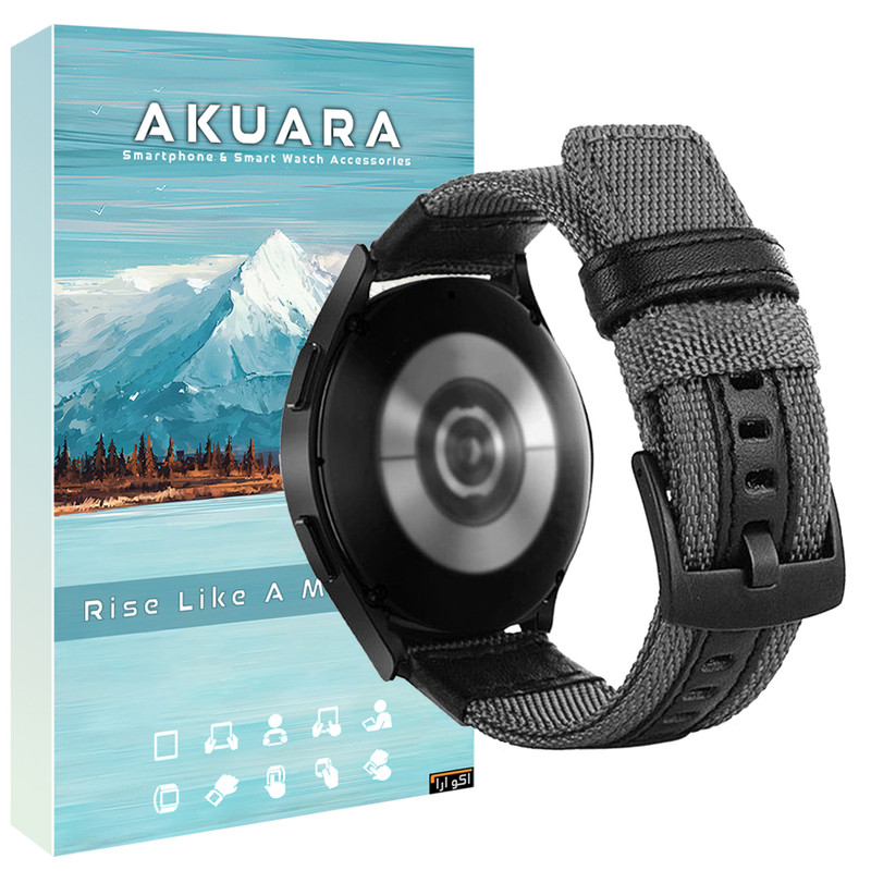 بند آکوآرا مدل Military KNVS AK مناسب برای ساعت هوشمند گلوریمی GX SPORT / GX Race 22mm