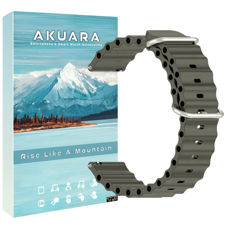 بند آکوآرا مدل Ocean AK مناسب برای ساعت هوشمند گلوریمی M1 Pro / M2 Pro / GS1 Pro / GR1 / Calling Watch M2 / M2 Max