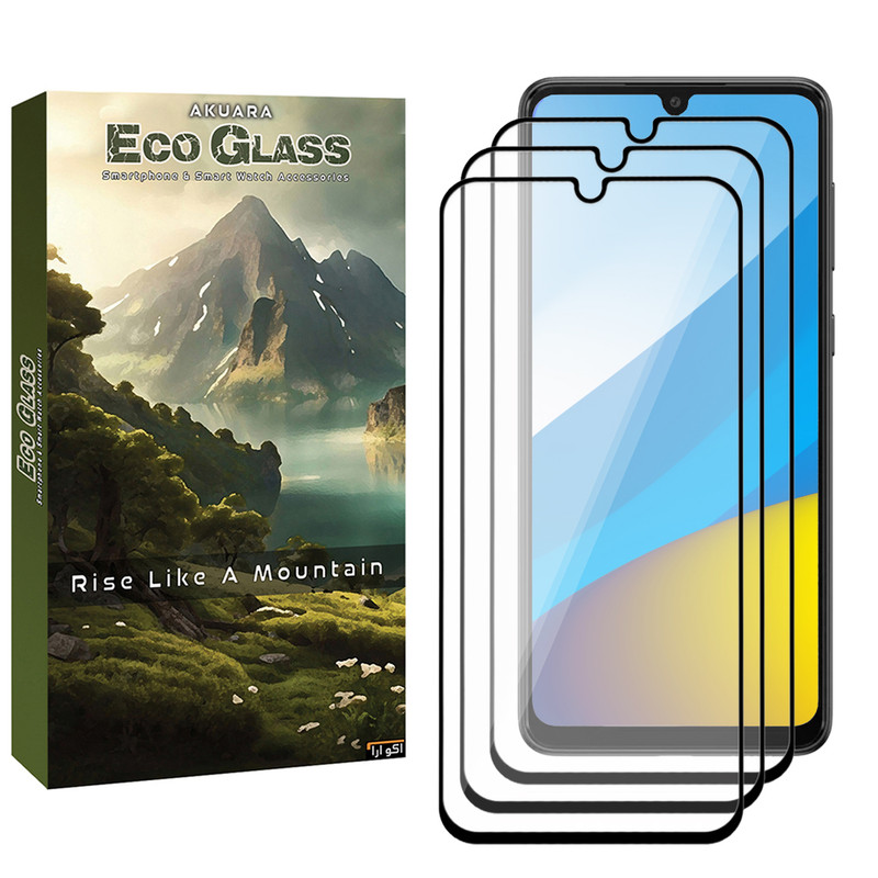 محافظ صفحه نمایش آکوآرا مدل ECO efl3 مناسب برای گوشی موبایل سامسونگ Galaxy A03 / F13 / F23 5G مجموعه سه عددی