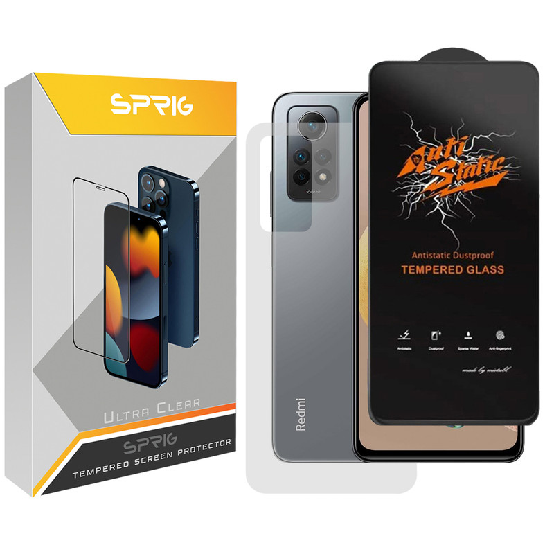 محافظ پشت گوشی اسپریگ مدل SPG-Antis مناسب برای گوشی موبایل شیائومی Redmi Note 12 Pro 4G به همراه محافظ صفحه نمایش