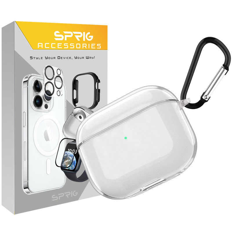 کاور اسپریگ مدل Hard Clear مناسب برای کیس اپل ایرپاد Airpod Pro / Airpod pro 2