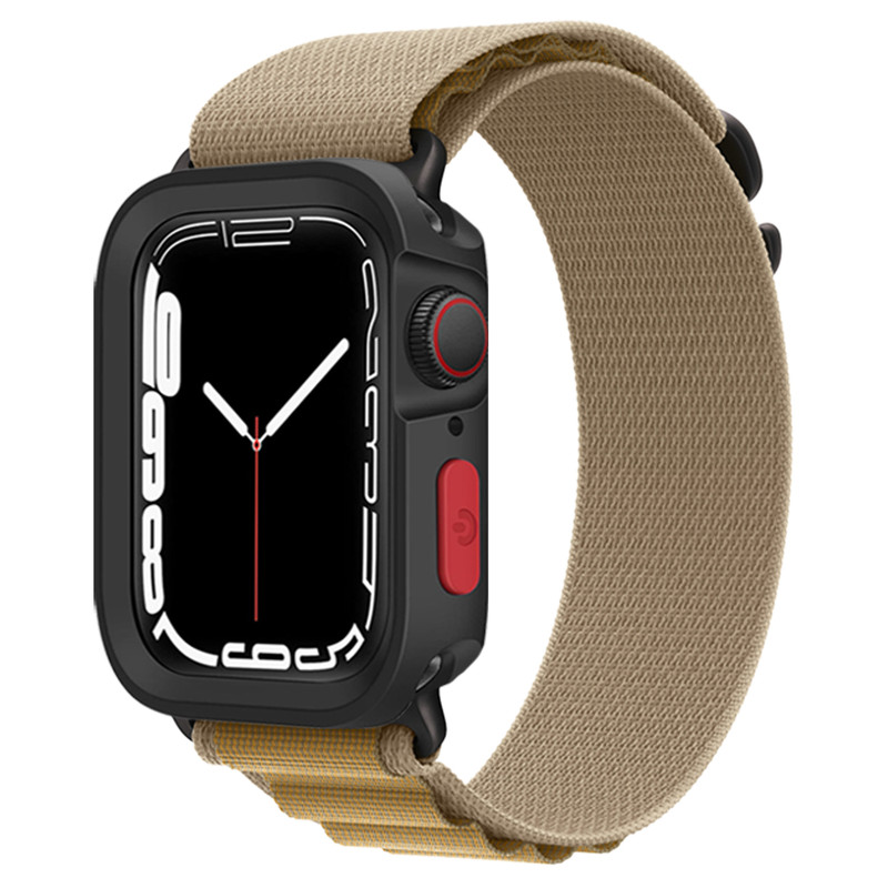 بند اسپریگ مدل Alpine Bbuckle BL-Amizze مناسب برای اپل واچ Series 4 44mm / 5 44mm / 6 44mm / Se 44mm / 7 45mm / 8 45mm به همراه کاور