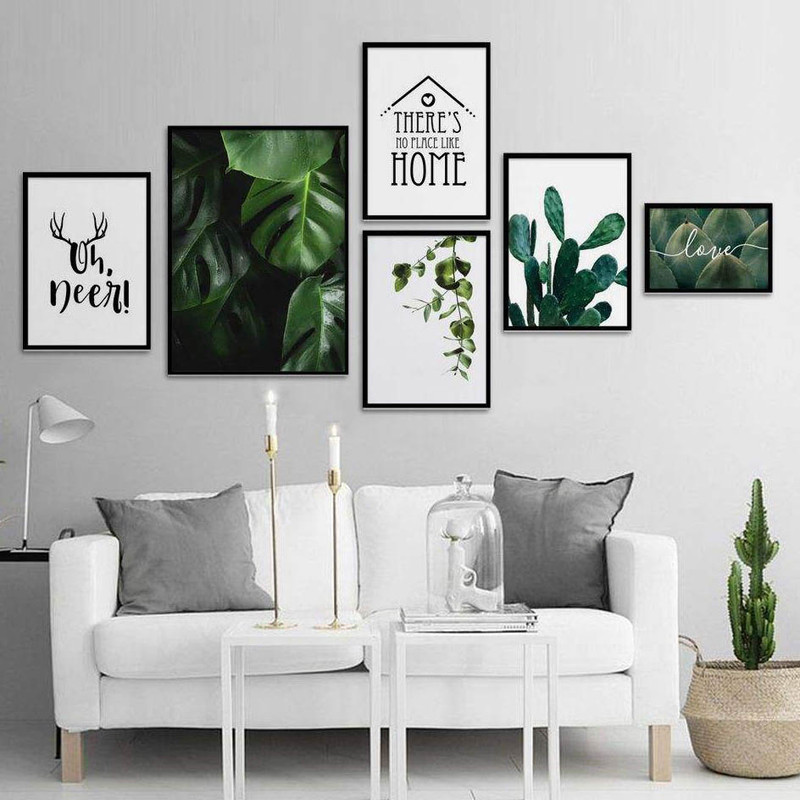 تابلو بکلیت طرح خانه سبز عشق مدل دکوراتیو B-280 مجموعه 6 عددی