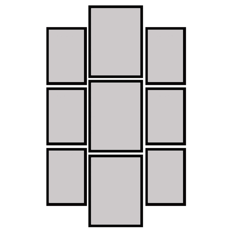 قاب عکس بکلیت 215-47 مجموعه 9 عددی
