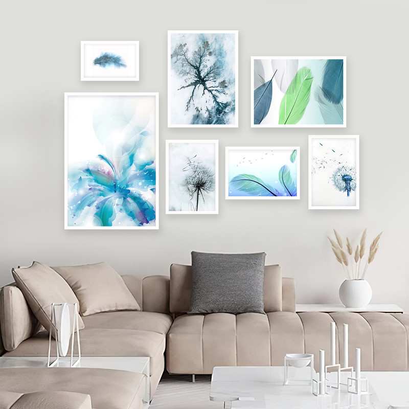 تابلو بکلیت طرح قاصدک و پر مدل W-635 مجموعه 7 عددی