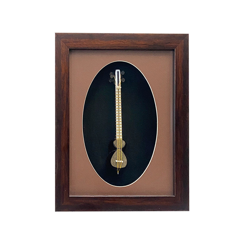 تابلو بکلیت طرح تار ایرانی مدل GH-325-2025 فریم قهوه ای 