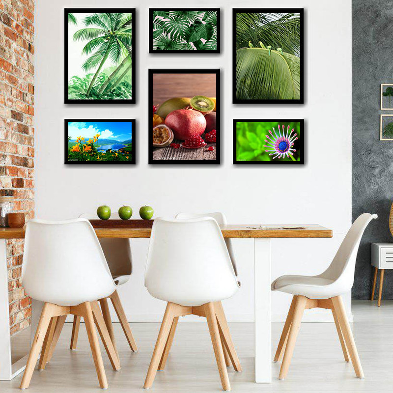 تابلو بکلیت طرح طبیعت و تابستان مدل دکوراتیو کد B-143 مجموعه 6 عددی