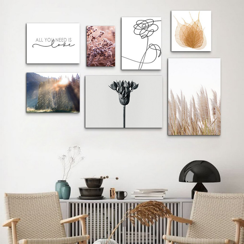 تابلو شاسی بکلیت طرح گل و برگ مدل SH-1012 مجموعه 7 عددی