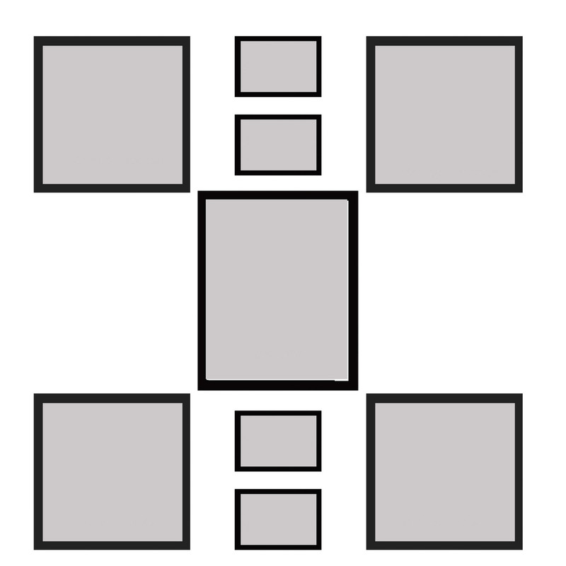 قاب عکس بکلیت مدل 215-44 مجموعه 9 عددی