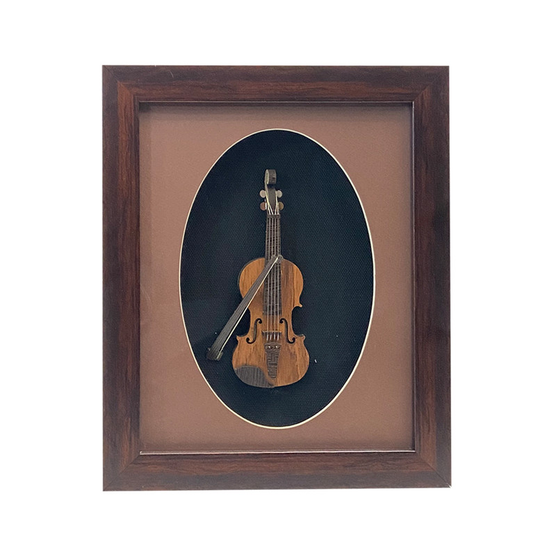 تابلو بکلیت طرح ویولن مدل GH-325-2025 فریم قهوه ای 