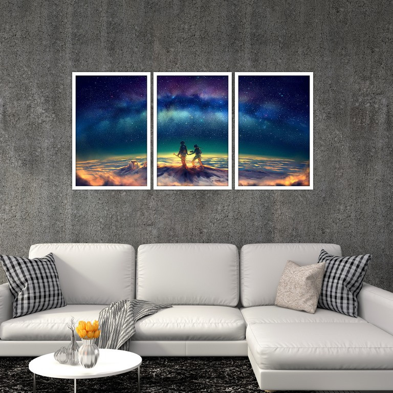 تابلو بکلیت طرح شفق قطبی مدل W-S4814 مجموعه 3 عددی