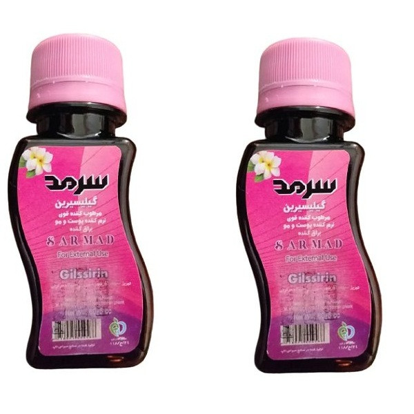 روغن بدن سرمد مدل  گلیسیرین شقایق حجم 60 میلی لیتر بسته 2 عددی
