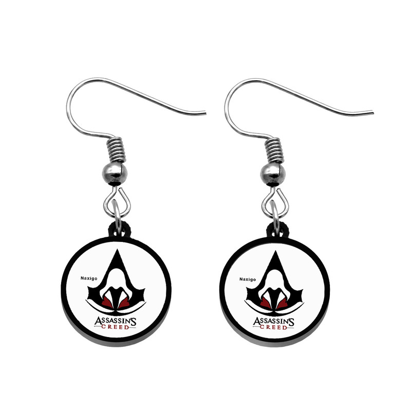 گوشواره زنانه ناکسیگو مدل شب تاب طرح Assassins Creed کد ES8446