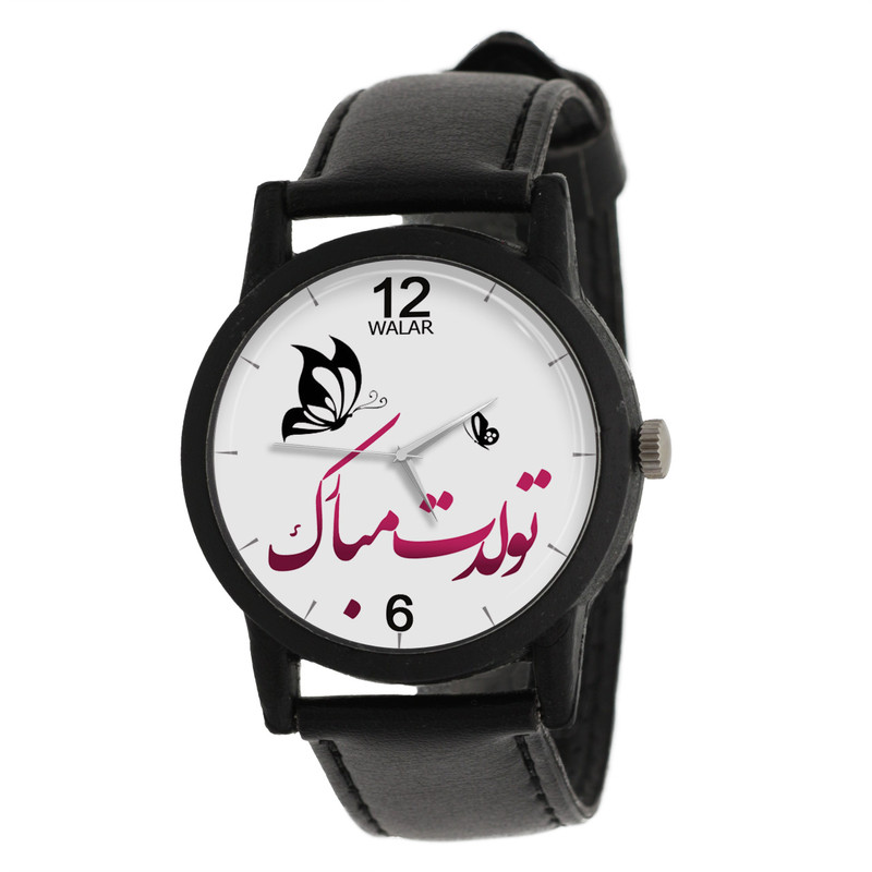 ساعت مچی عقربه ای زنانه والار طرح تولدت مبارک مدل LF1349