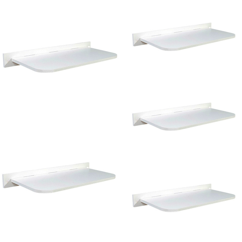 شلف دیواری خونه خاص مدل پایه مخفی کد 30cm مجموعه 5 عددی