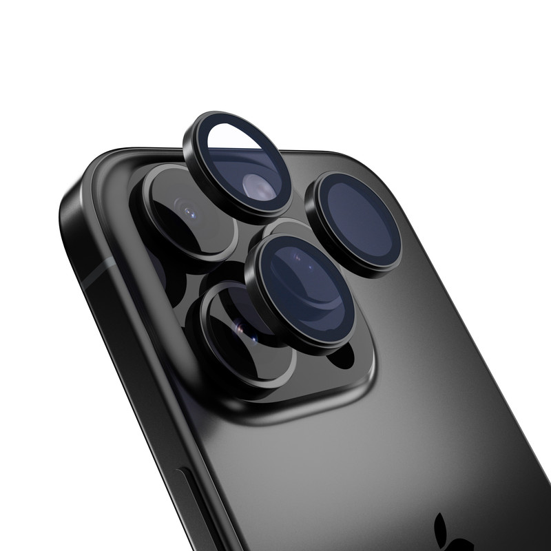 محافظ لنز دوربین کمرا فیلم مدل H9 مناسب برای گوشی موبایل اپل Iphone 14 15 16 Pro / 14 15 16 Pro Max