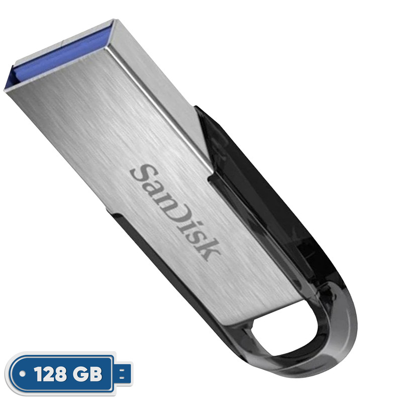 فلش مموری سن دیسک مدل CZ73 ظرفیت 128 گیگابایت با رابط USB 3.0، USB 2.0