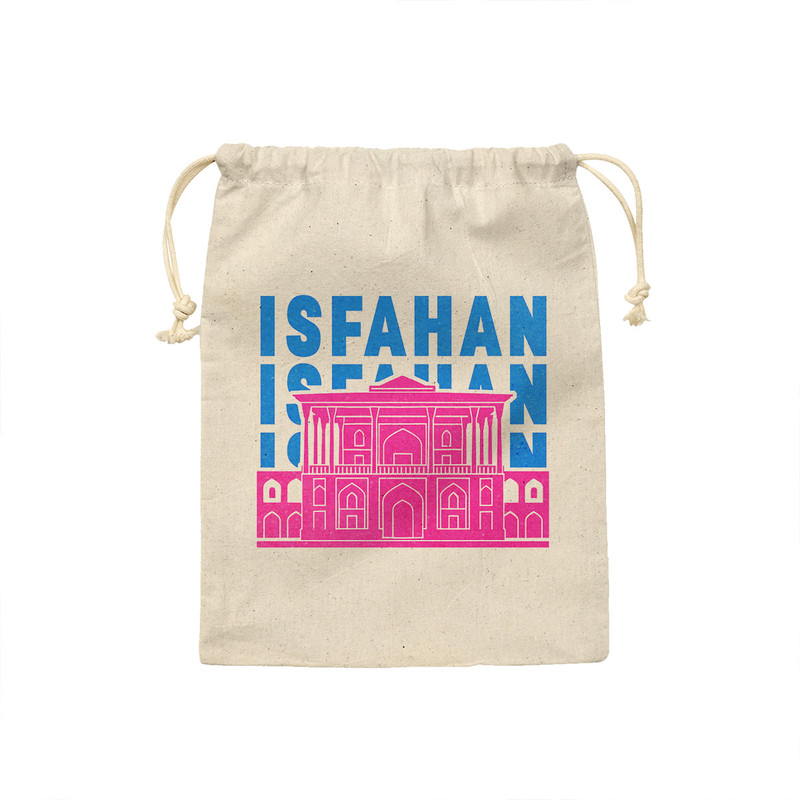کیسه نان و سبزی ترمه طراحان ایده مدل نماد عالی قاپو اصفهان کد map0050 - S سایز 19x19 سانتی متر