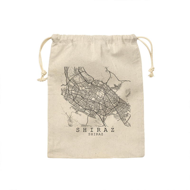 کیسه نان و سبزی ترمه طراحان ایده مدل نقشه شهر شیراز کد map0509 - S سایز 19x19 سانتی متر