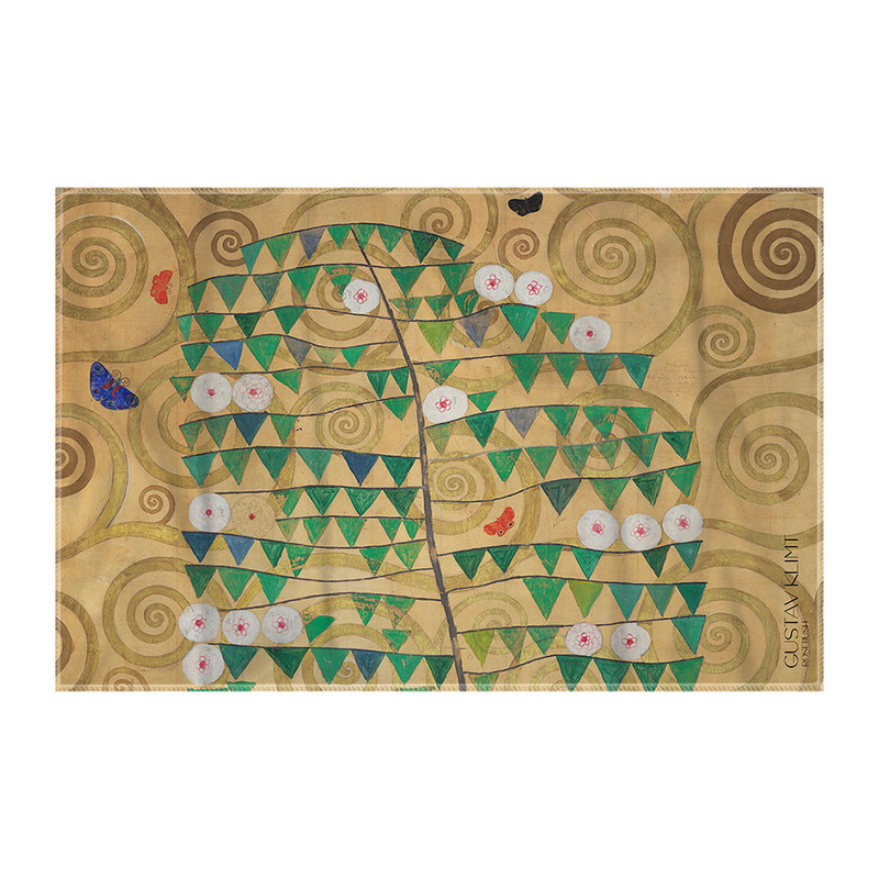 کاغذ کادو ترمه طراحان ایده مدل بوته گل سرخ از کلیمت کد art0102