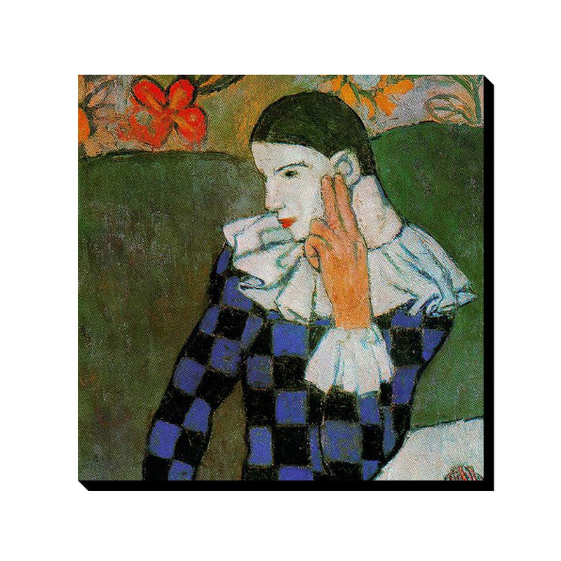 تابلو ترمه طراحان ایده طرح تردست نشسته از پیکاسو کد art0329
